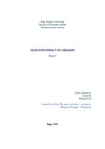 Research Papers 'Television Impact on Children', 1.