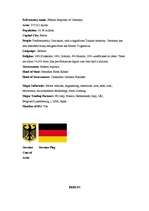 Summaries, Notes 'Germany', 2.