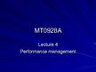 Presentations 'Performance Management', 1.