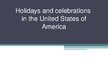 Presentations 'Holidays in the USA', 1.