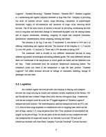 Summaries, Notes 'Report in Logistics', 6.