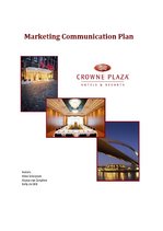 Business Plans 'Marketing Communication Plan', 1.