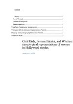 Essays 'Cool Girls, Femme Fatales, and Witches: Stereotypical Representations of Women i', 2.