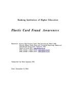 Summaries, Notes 'Plastic Card Fraud', 1.