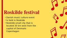 Presentations 'Danish Festivals', 5.