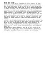 Essays 'This essay is about William Carlos Williams. It is about his life and also inclu', 1.