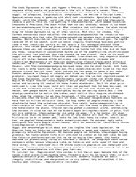 Essays 'Great Depression', 1.