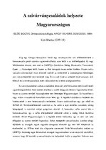 Essays 'A szivárványcsaládok Magyarországon', 1.
