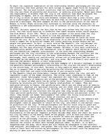 Essays 'The City and Philosophy', 1.