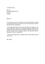 Samples 'Informal Business Letter', 1.