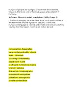 Summaries, Notes 'Angol érettségi szóbeli témakörök', 4.