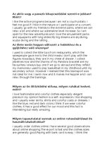 Summaries, Notes 'Angol érettségi szóbeli témakörök', 5.