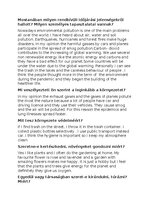 Summaries, Notes 'Angol érettségi szóbeli témakörök', 7.