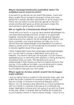 Summaries, Notes 'Angol érettségi szóbeli témakörök', 9.