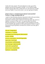 Summaries, Notes 'Angol érettségi szóbeli témakörök', 18.