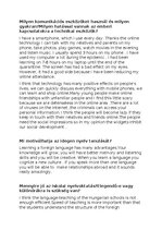 Summaries, Notes 'Angol érettségi szóbeli témakörök', 24.