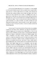 Essays 'Analisis del libro El Principe de Nicolas Maquiavelo', 1.