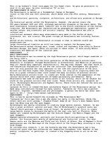 Essays 'Renaissance', 1.