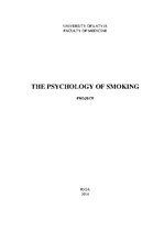 Research Papers 'The Psychology of Smoking', 1.