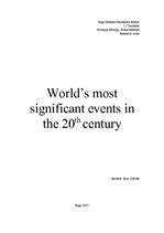 Research Papers 'World’s most Significant Events in the 20th Century', 1.