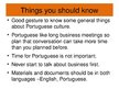 Presentations 'Business Etiquette in Portugal', 17.