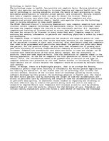 Essays 'Technology in Health Care', 1.