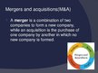 Presentations 'Mergers and Acquisitions', 3.