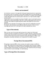 Summaries, Notes 'Investments and Their Role in Economy', 2.
