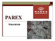 Presentations 'JS Parex Insurance', 1.