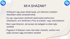 Presentations 'A Shazam használata', 2.