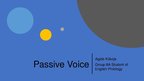 Presentations 'Passive Voice in English', 1.