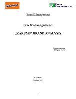 Research Papers 'Brand "Kārums" Analysis', 1.