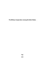 Research Papers 'The Military Cooperation among the Baltic States', 1.