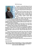 Essays 'Kofi Atta Annan', 1.