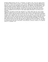 Essays 'Wolfgang Amadeus Mozart', 1.