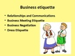 Presentations 'Business Etiquette in Germany', 4.