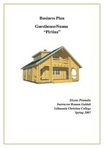 Business Plans 'Guesthouse. Sauna "Pirtina"', 1.