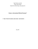 Summaries, Notes 'The Basic of Economics, Open Economy - Macroeconomics', 1.