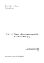 Research Papers 'Covid-19: A Wizz Air online válságkommunikációja', 2.