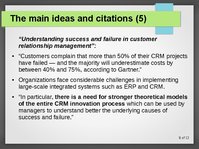Presentations 'Improvement of Enterprise CRM System', 9.