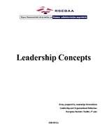 Essays 'Leadership Concepts', 1.