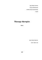 Research Papers 'Massage Therapies', 1.