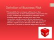Presentations 'Risk Factor in Business', 3.