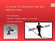 Presentations 'Risk Factor in Business', 6.