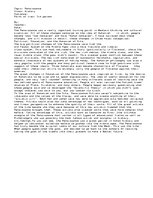 Essays 'The Renaissance Question', 1.