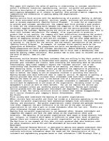 Essays 'Customer Driven Quality Paper', 1.