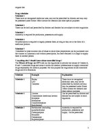 Summaries, Notes 'Classification of Medication', 3.