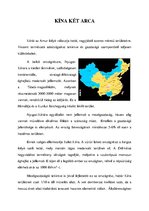 Essays 'Földrajz: Kína két arca', 1.