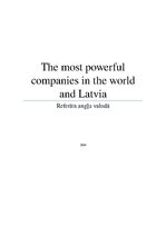 Research Papers 'The Most Powerful Companies in the World and Latvia', 1.