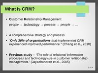 Presentations 'Modelling CRM in a Social Media Age', 3.
